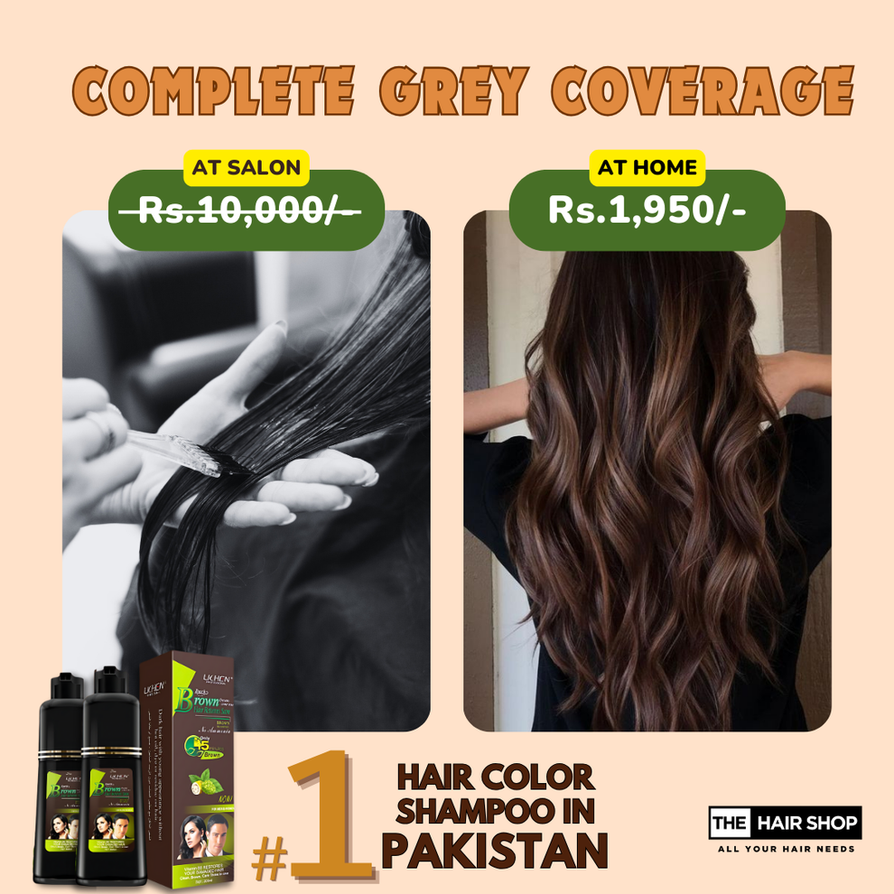 5 in 1 Hair Color Shampoo Dark brown 200ml lichen