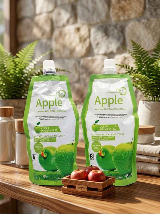 Apple Ammonia Free Clear Water Natural Black Hair Color Cream (1000 ml )