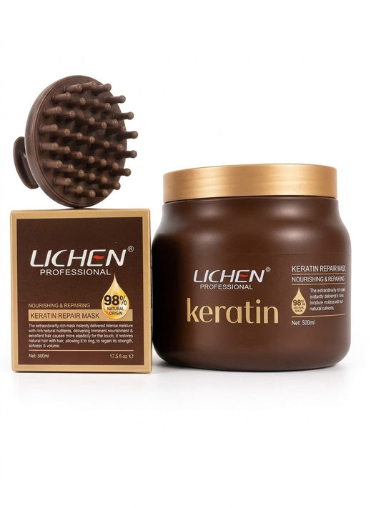 Lichen Professional Keratin Repair Mask - Nourishing & Repairing Hair Mask, 500ml )