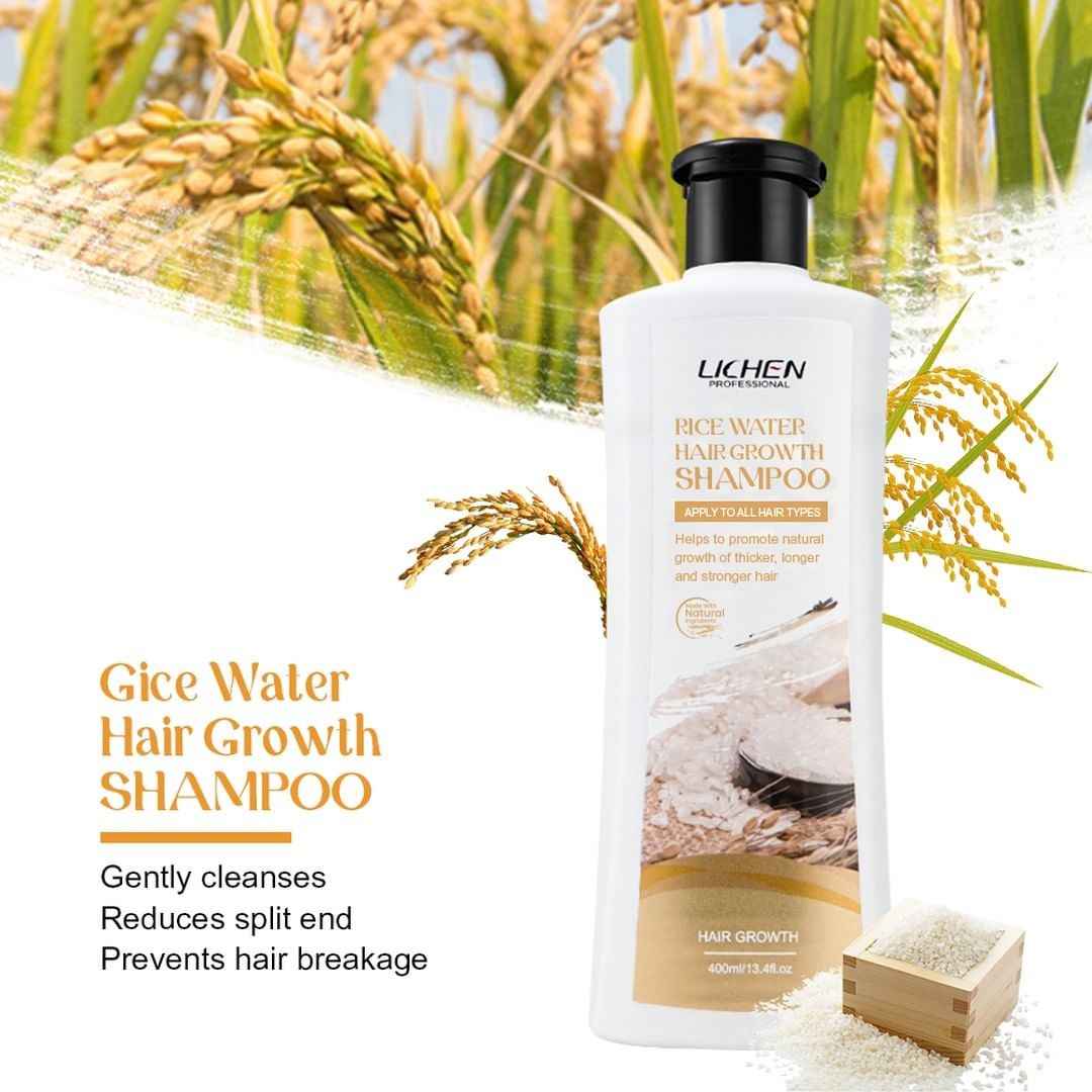 Lichen Professional Rice Water Hair Growth Shampoo (400ml)