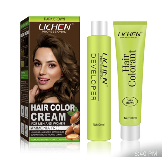 Lichen hair color
Cream dark-bron
200m