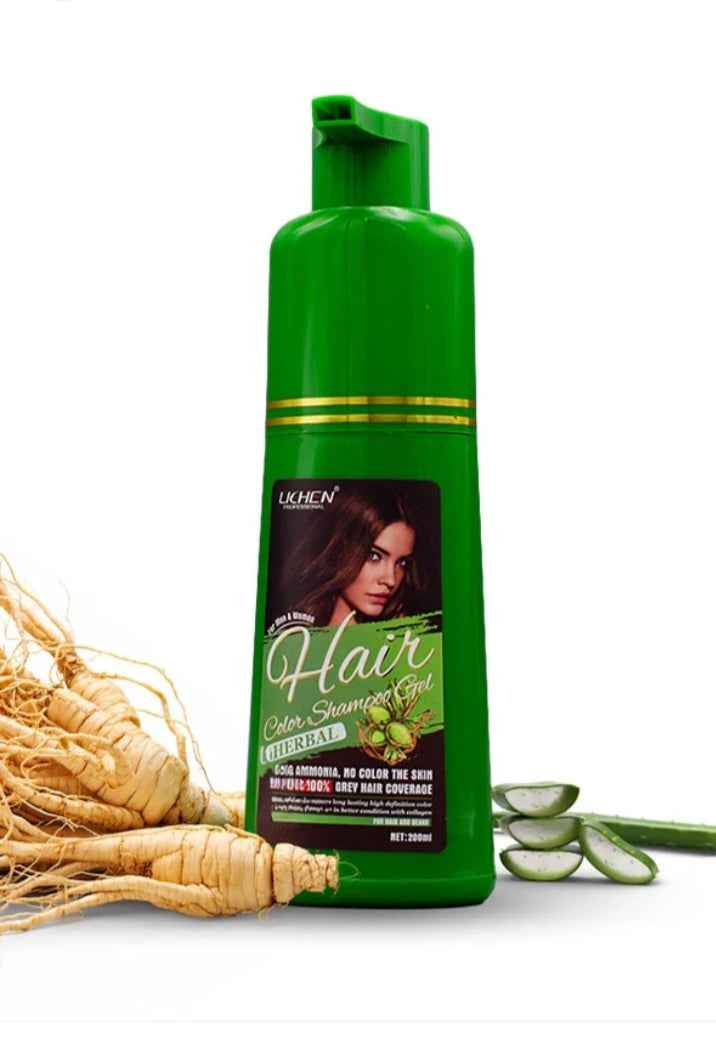 Lichen Hair Color Shampoo Gel | Drak Brown | 200 ml