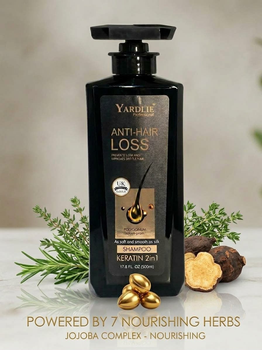 Yardlie Professional Anti-Hair Loss Keratin 2in1 Shampoo - 500ml