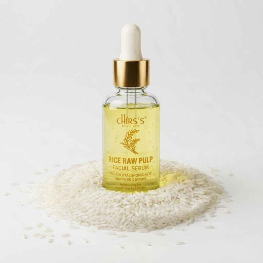Chirs's  Skin Rice Raw Pulp Facial Serum – 30ml | Rich in Hyaluronic Acid, Whitening & Repair