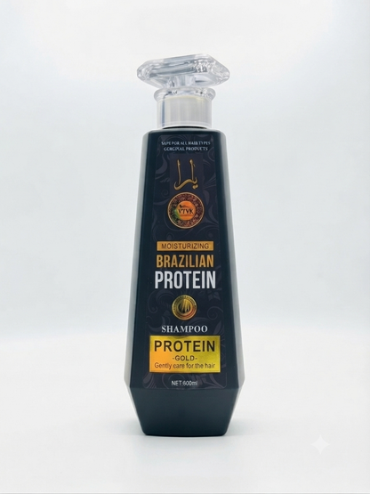 VTVK - Gold Brazilian Protein Shampoo | 600ml | Ultra-Moisturizing Hair Treatment