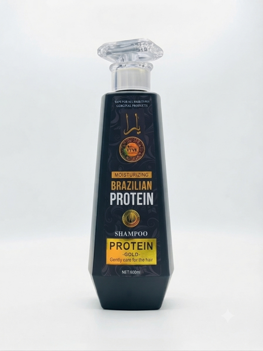 VTVK - Gold Brazilian Protein Shampoo | 600ml | Ultra-Moisturizing Hair Treatment