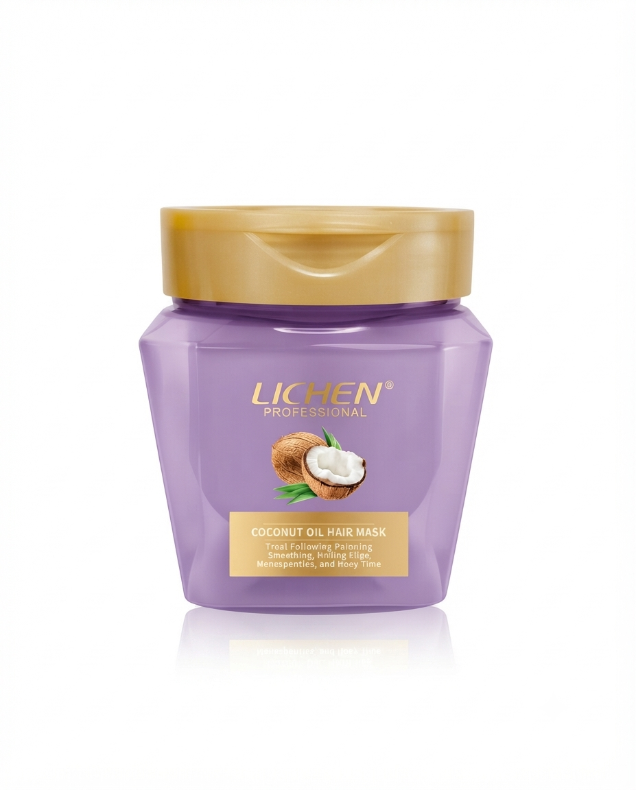 Lichen Coconut Oil Hair Mask - Nourish, Repair & Frizz Control | coconut oil 450 |