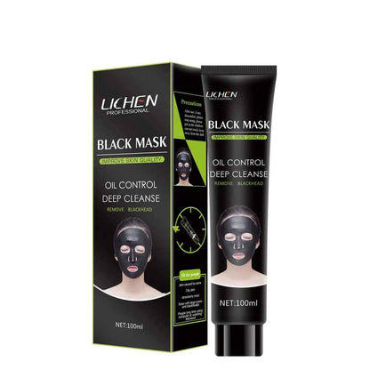 Lichen Professional Black Mask - Oil Control & Deep Cleanse Peel-Off Mask | 100ml