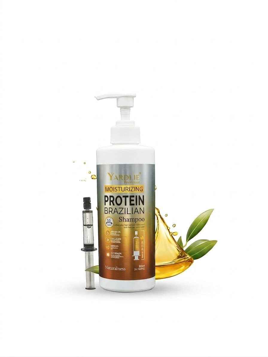 Yardlie Moisturizing Brazilian Protein Shampoo 800ml (Includes Free Hair Serum Injection)