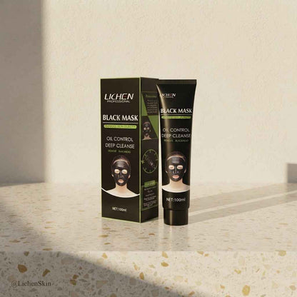 Lichen Professional Black Mask - Oil Control & Deep Cleanse Peel-Off Mask | 100ml
