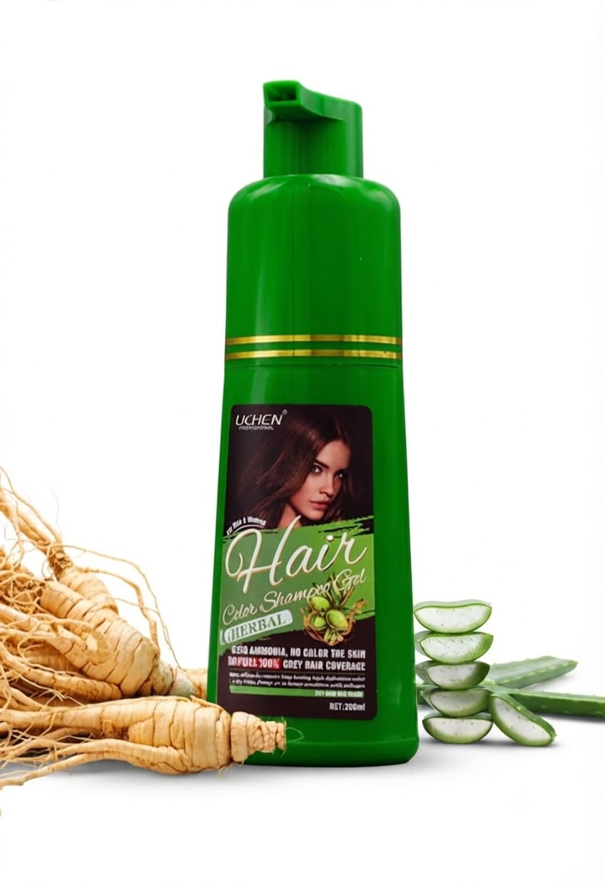 Lichen hair color shampo gel dark brown 200 ml