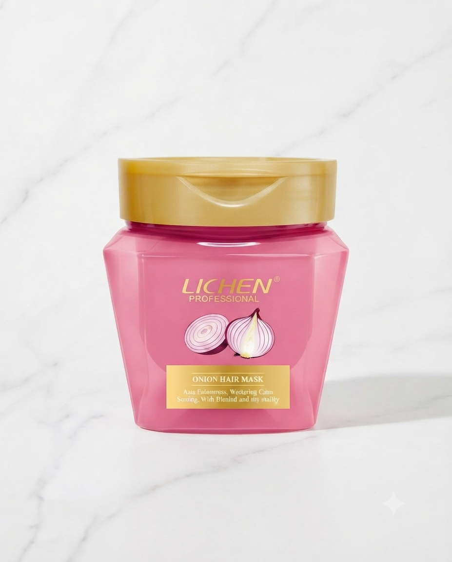 Lichen Onion Hair Mask for Stronger, Smoother & Shiny | Hair Mask Onion|450 ml