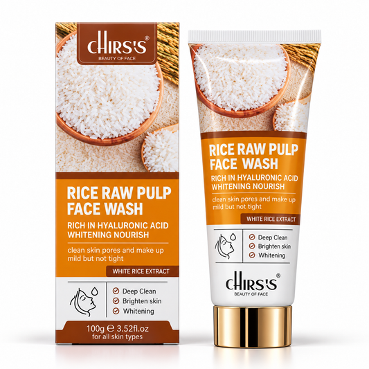 Chirs's Rice Raw Pulp Face Wash – Whitening & Deep Clean Cleanser|100ml