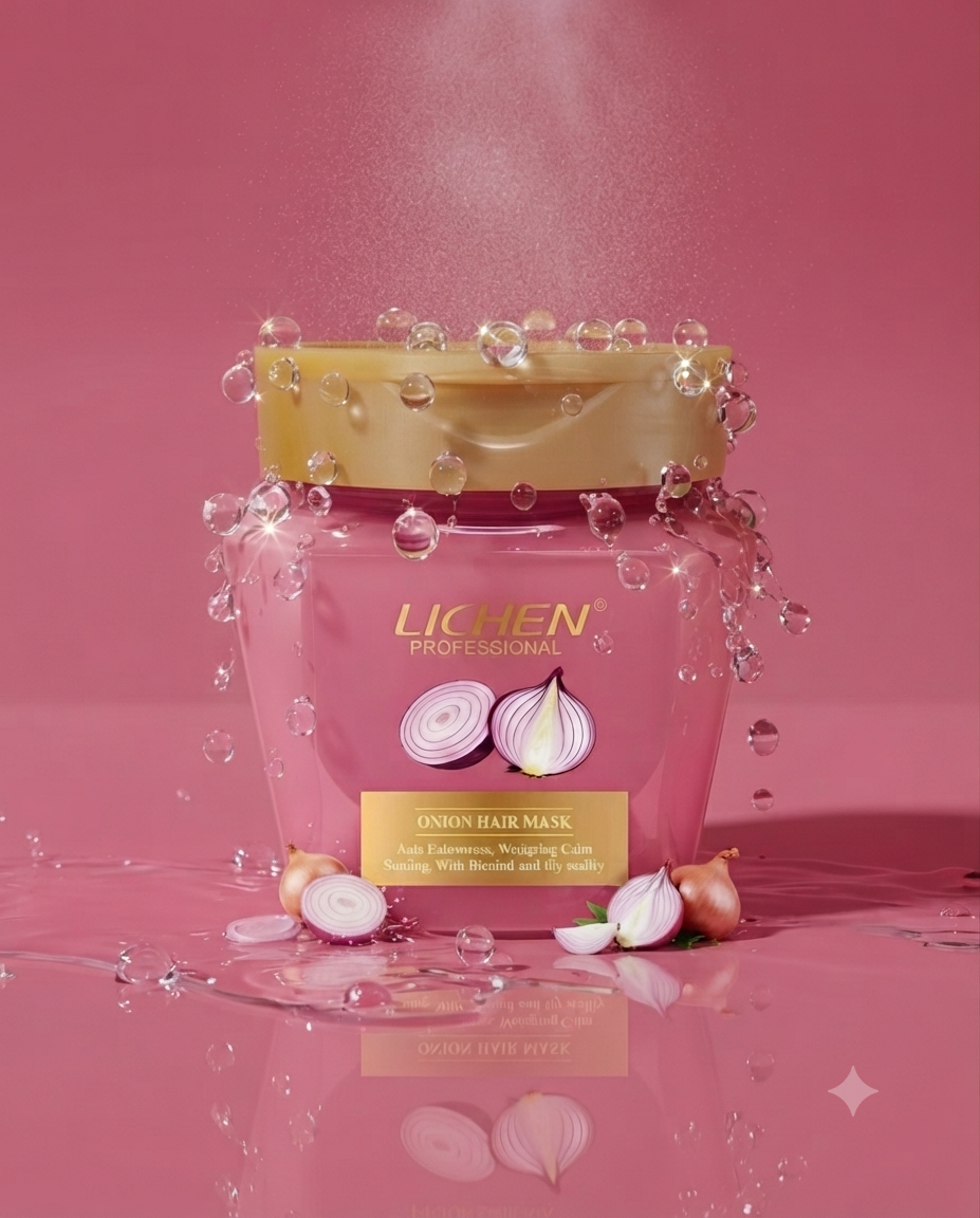 Lichen Onion Hair Mask for Stronger, Smoother & Shiny | Hair Mask Onion|450 ml