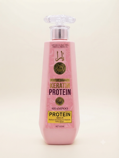 VTVK Keratin Protein Gold Shampoo -  600ml