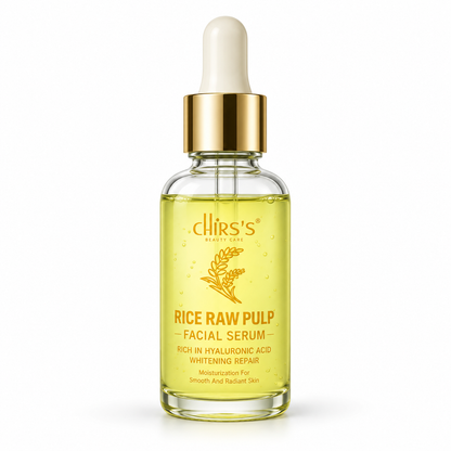 Chirs's  Skin Rice Raw Pulp Facial Serum – 30ml | Rich in Hyaluronic Acid, Whitening & Repair