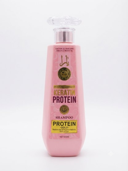 VTVK Keratin Protein Gold Shampoo -  600ml