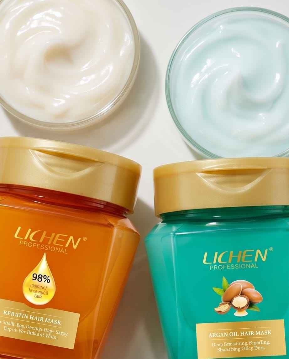 Lichen Keratin Hair Mask - 98% Professional Formula for Frizz Control & Shine | keratin mask 450ml |