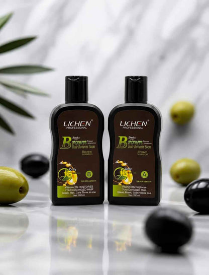 Hair Color Shampoo Mixing paste Drak Brown | 400ml |