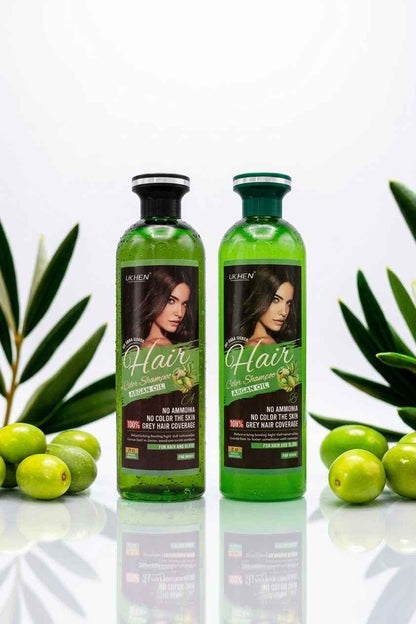 Lichen Hair Color Shampoo Gel Drak Brown 1000 ml