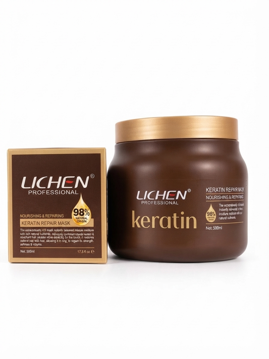 Lichen Professional Keratin Repair Mask - Nourishing & Repairing Hair Mask, 500ml )