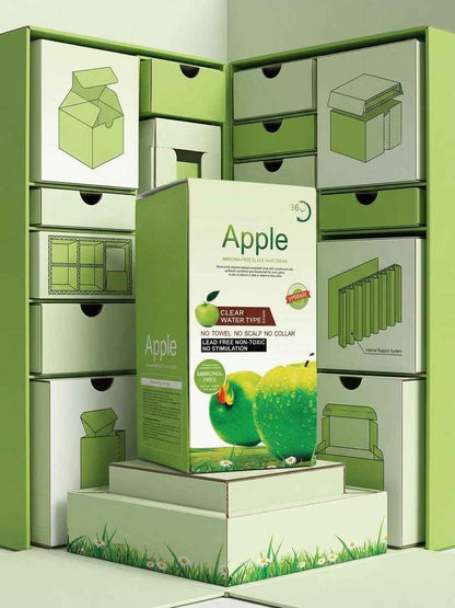 Apple Ammonia Free Clear Water  Natural Black Hair Color Cream (1000 ml )