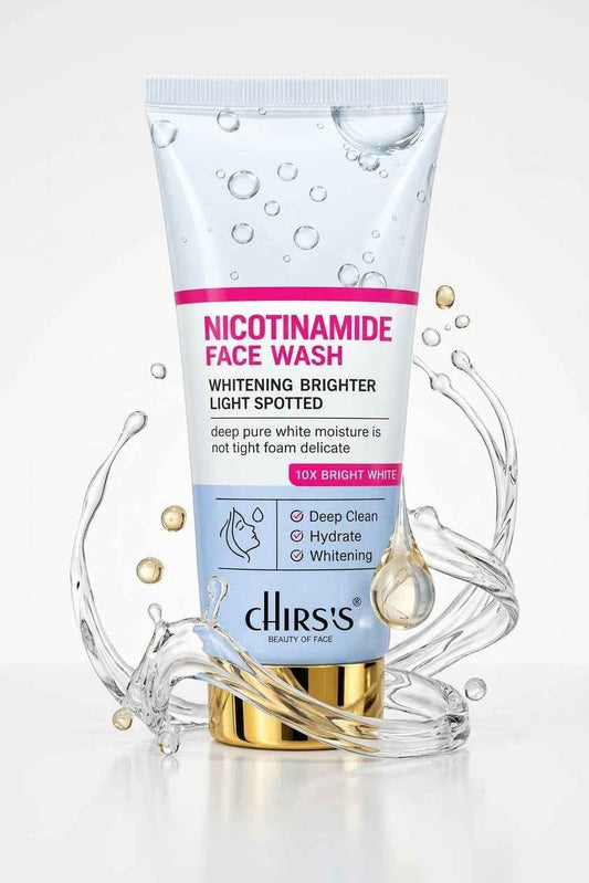 Chirs's Nicotinamide Face Wash – Deep Clean & Whitening Brightening Foam (100ml)