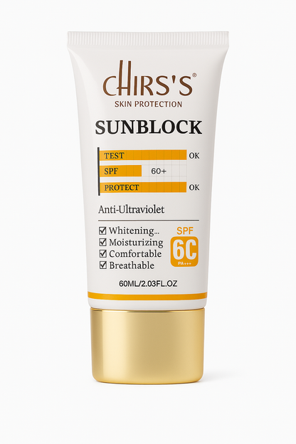 Chirs's Skin Protection Sunblock SPF 60+ PA+++ (60ml)