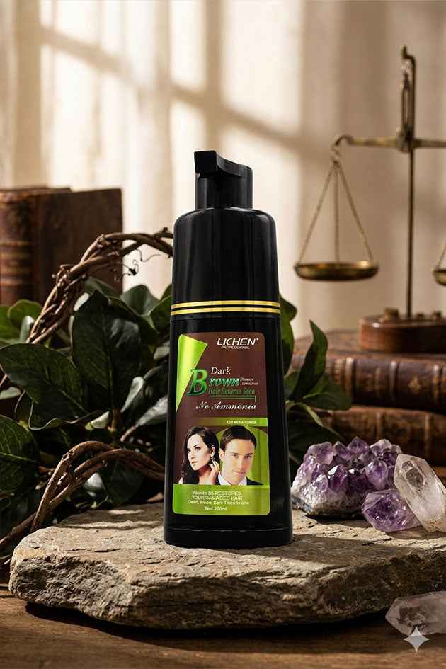 Hair Color Shampoo Drak Brown Lichen 200 ml - Lichen_pk com