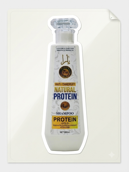VTVK Natural Protein Anti-Dandruff Shampoo | Scalp Care & Hair Strengthening Formula - 600ml