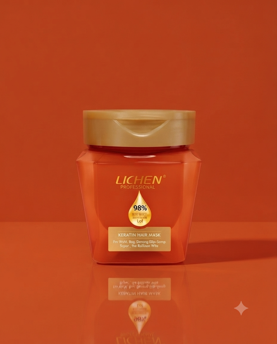 Lichen Keratin Hair Mask - 98% Professional Formula for Frizz Control & Shine | keratin mask 450ml |