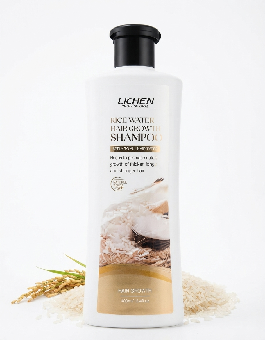 Lichen Professional Rice Water Hair Growth Shampoo (400ml)