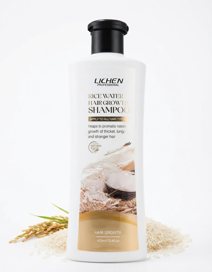 Lichen Professional Rice Water Hair Growth Shampoo (400ml)