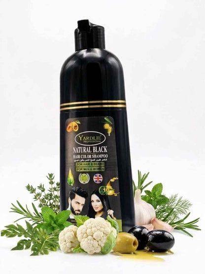 Yardlie Professional Natural Black Hair Color Shampoo – 400ml