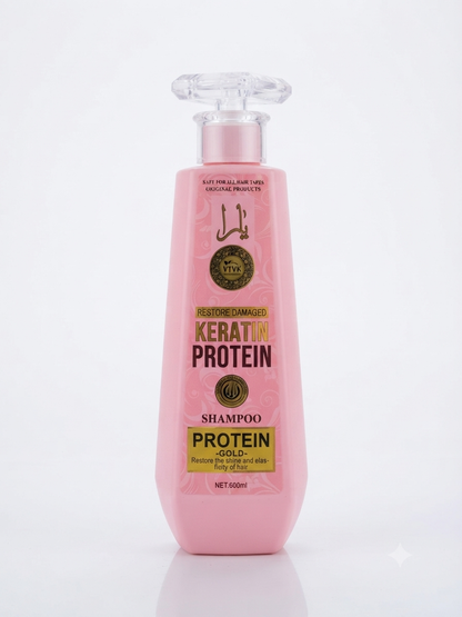VTVK Keratin Protein Gold Shampoo -  600ml
