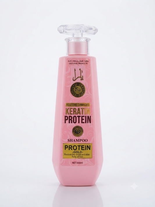 VTVK Keratin Protein Gold Shampoo -  600ml