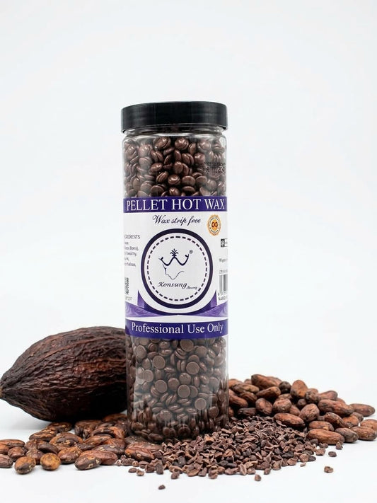 Konsung Chocolate Pellet Hot Wax | Painless & Strip-Free Hair Removal
