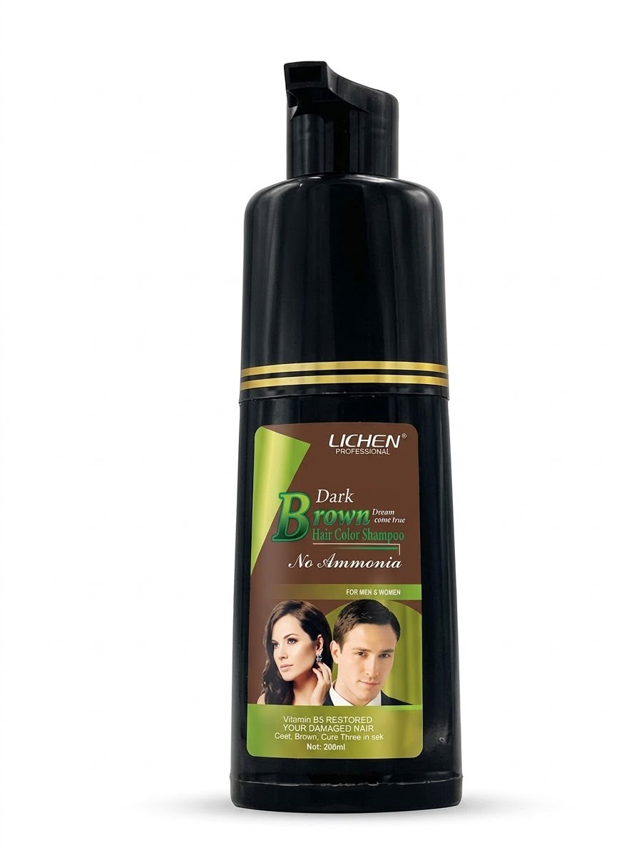 Hair Color Shampoo Drak Brown Lichen 200 ml