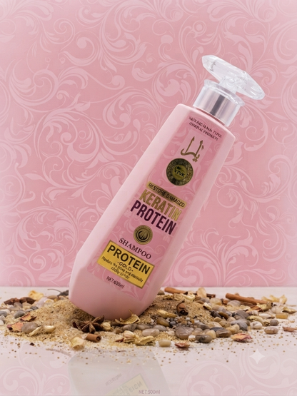 VTVK Keratin Protein Gold Shampoo -  600ml