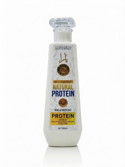 VTVK Natural Protein Anti-Dandruff Shampoo | Scalp Care & Hair Strengthening Formula - 600ml