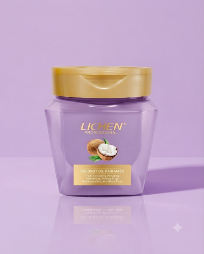 Lichen Coconut Oil Hair Mask - Nourish, Repair & Frizz Control | coconut oil 450 |