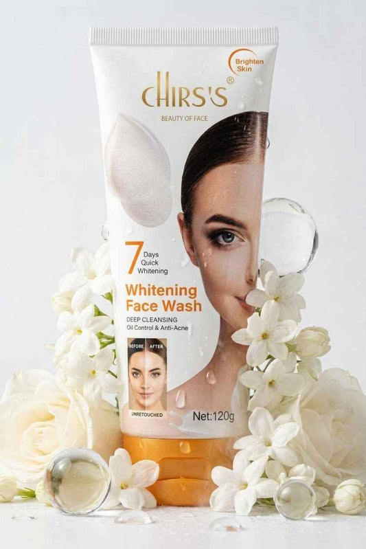 CHIRS'S Whitening Face Wash – Deep Cleansing, Oil Control & Anti-Acne (120g)