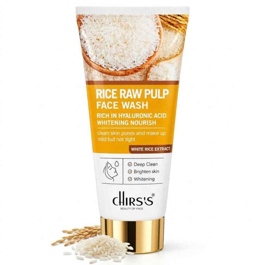 Chirs's Rice Raw Pulp Face Wash – Whitening & Deep Clean Cleanser|100ml