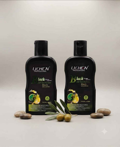 Hair Color Shampoo Mixing paste Natural Black | 400ml |