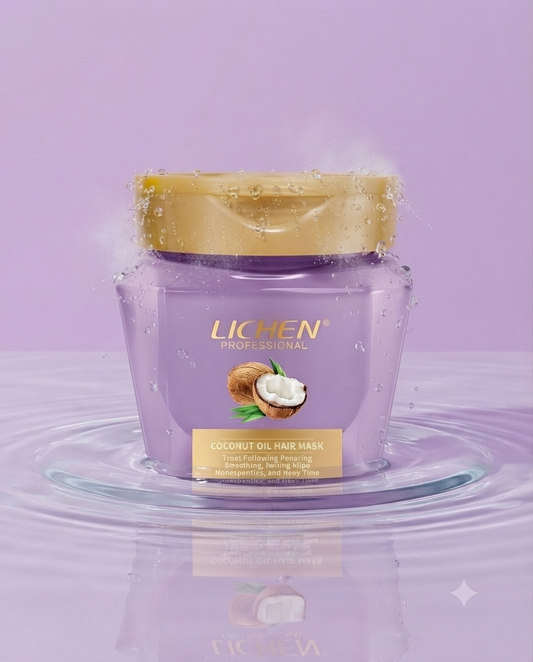 Lichen Coconut Oil Hair Mask - Nourish, Repair & Frizz Control | coconut oil 450 |
