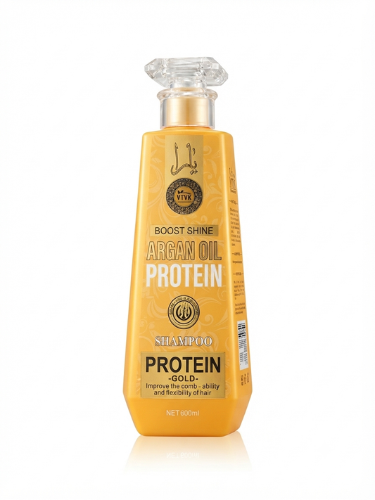 VTVK Boost Shine Argan Oil Protein Gold Shampoo (600ml)