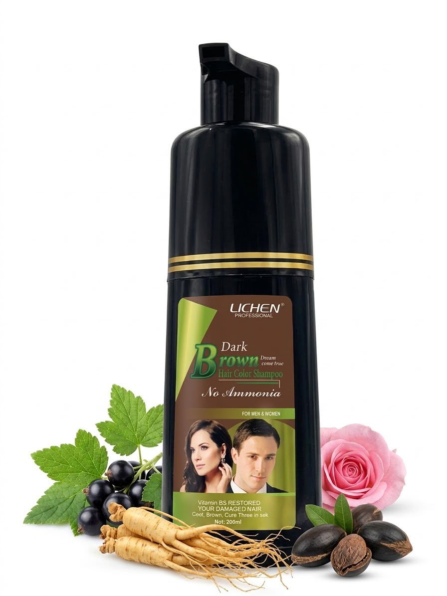 Hair Color Shampoo Drak Brown Lichen 200 ml