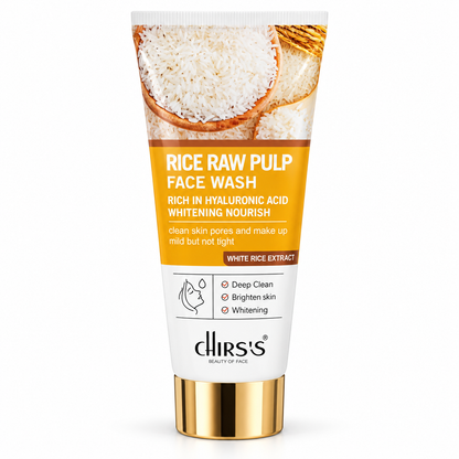 Chirs's Rice Raw Pulp Face Wash – Whitening & Deep Clean Cleanser|100ml
